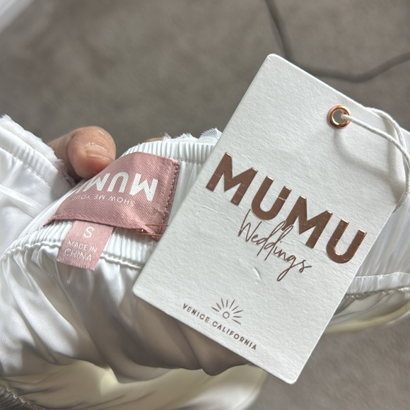 Show Me Your MuMu Weddings Elegant White Sequin Skirt - Picture 4 of 12